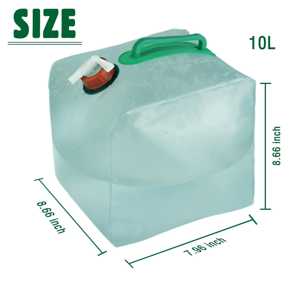 Collapsible Water Container With Spigot Camping Water Storage Jug J201656