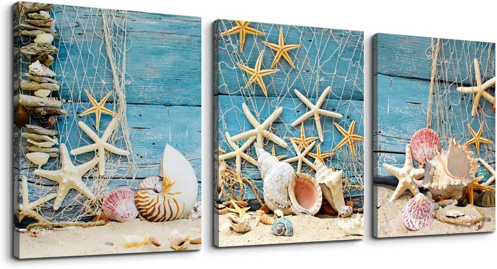 3 Piece Framed Canvas Wall Art Abstract Mountain Landscape Painting S207