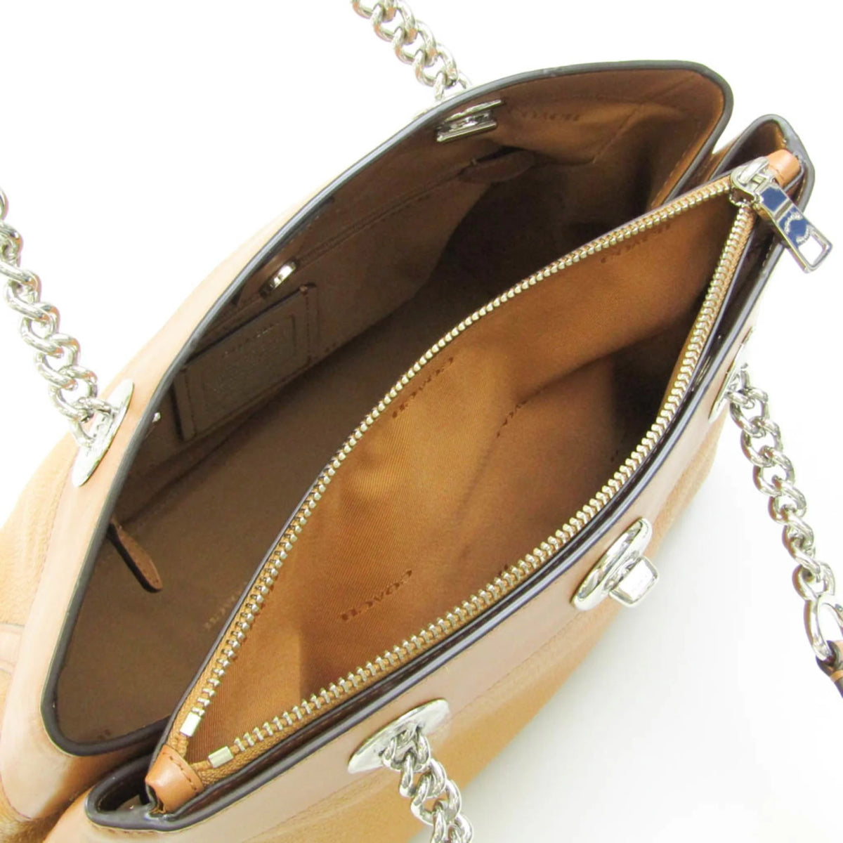 Leather Shoulder Bag Tote Bag Camel P133