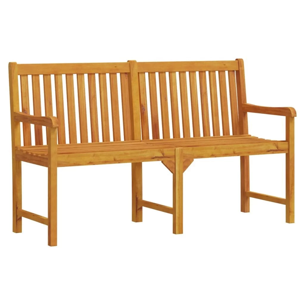 Golden acacia wood patio bench P18329