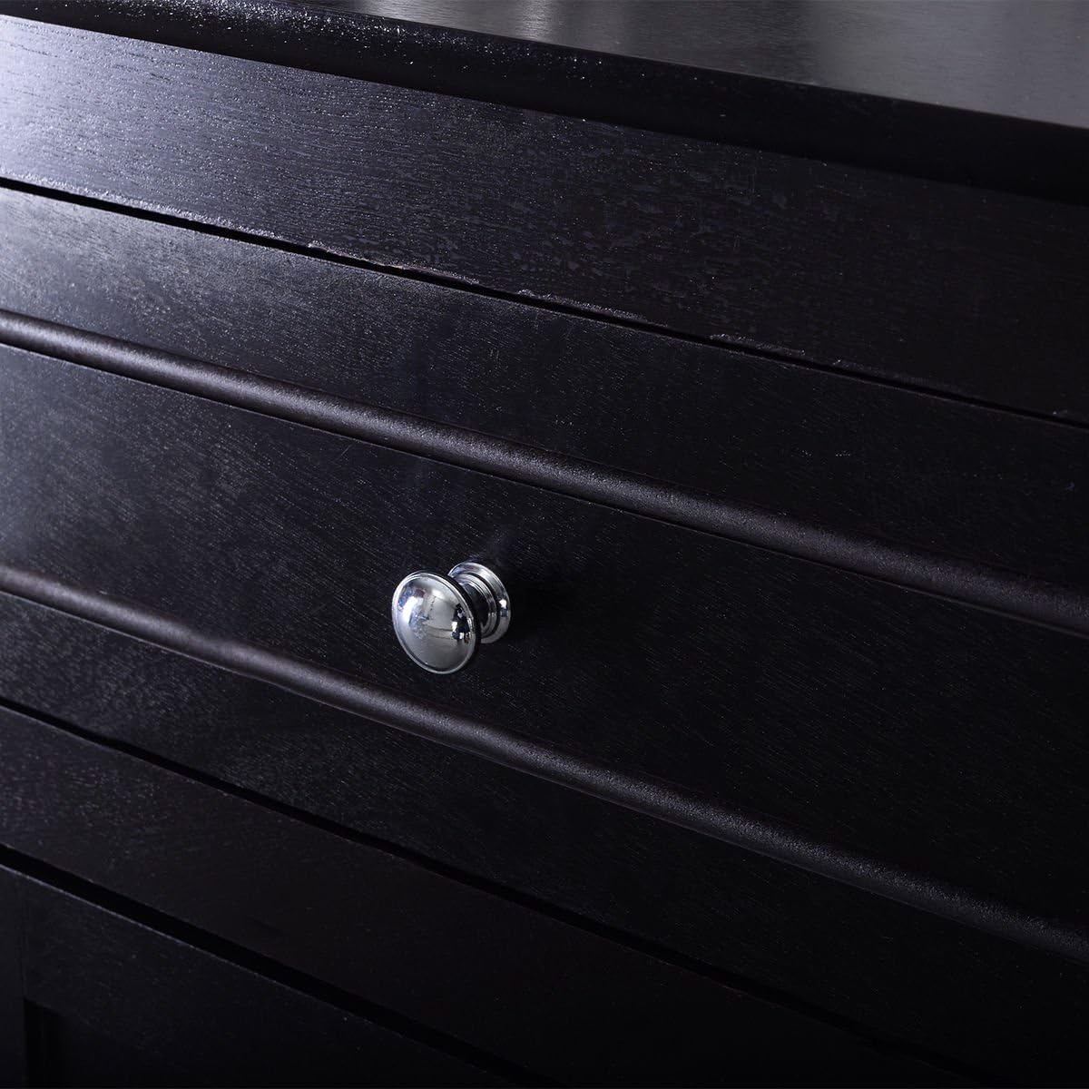 Espresso Wood End Table with Drawer Y490977