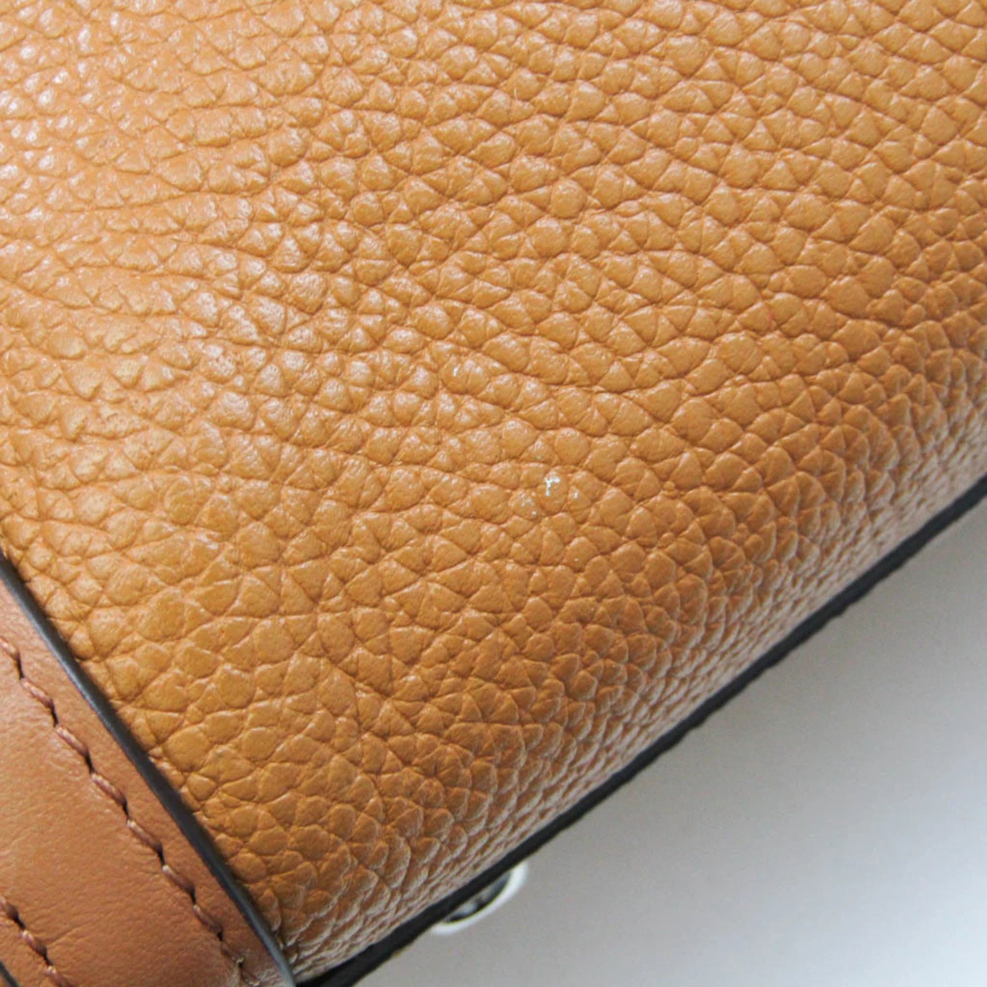 Leather Shoulder Bag Tote Bag Camel P133