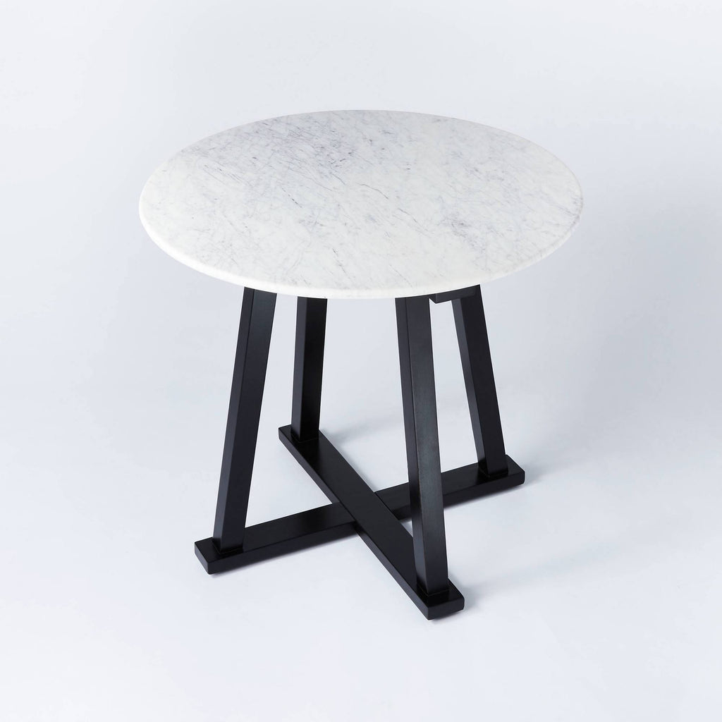 White Marble Accent Table M772