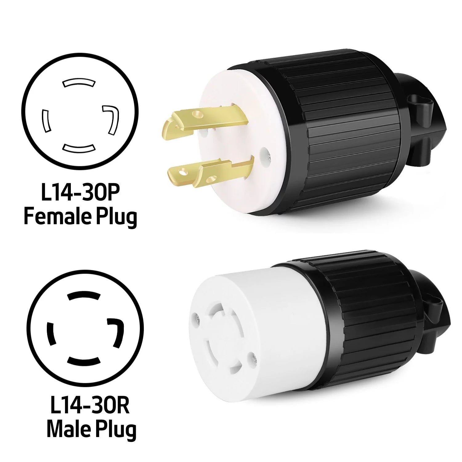 30 AMP 125/250V 3 Pole 4 Wire Locking Connector K206