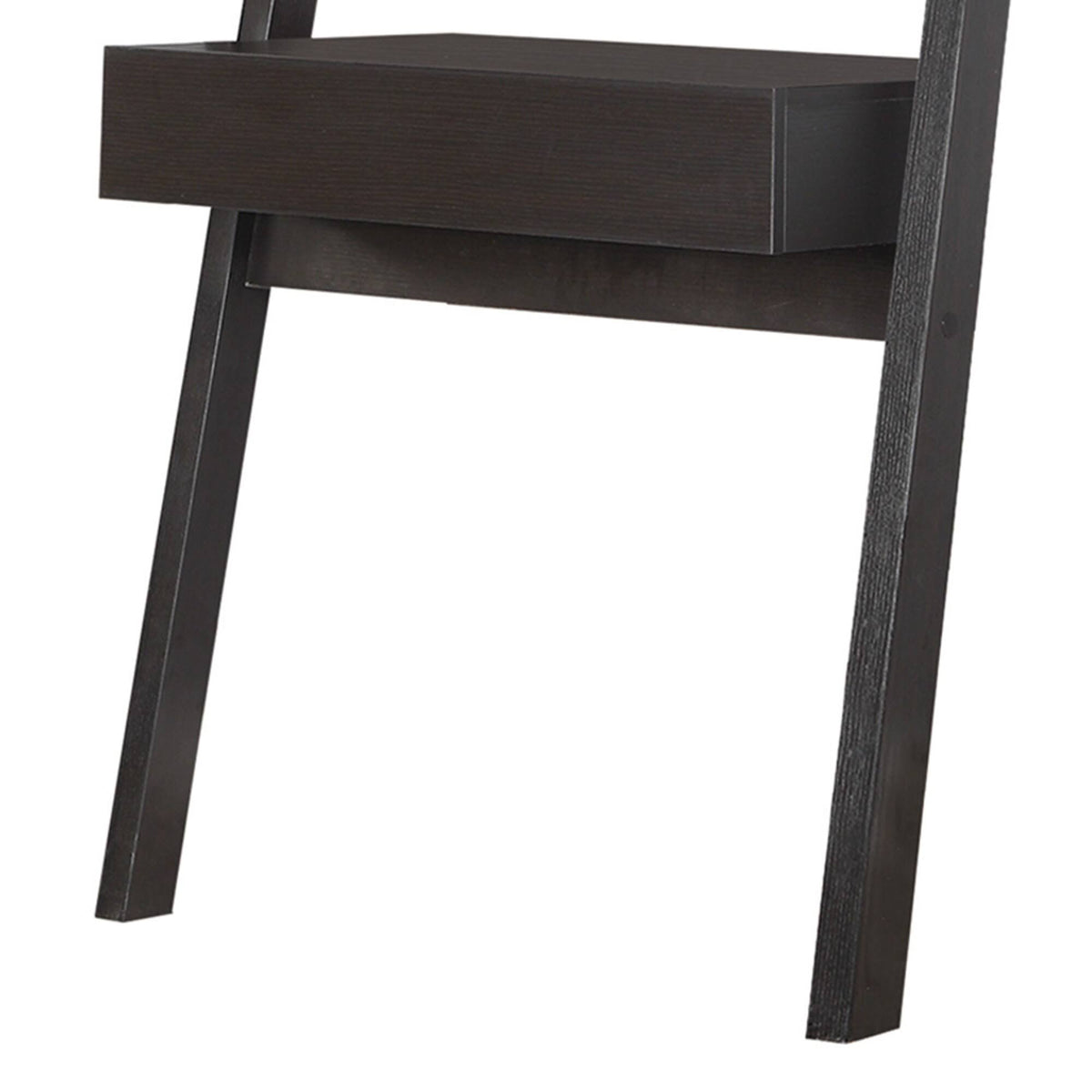 Cappuccino Ladder Desk with One Drawer Q981