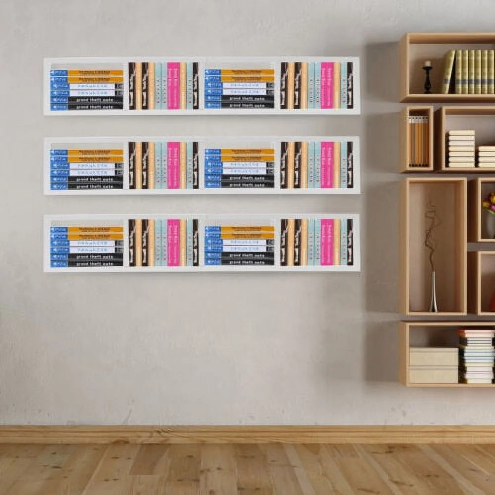 3 CD Disk Case Media Storage Shelf O80650