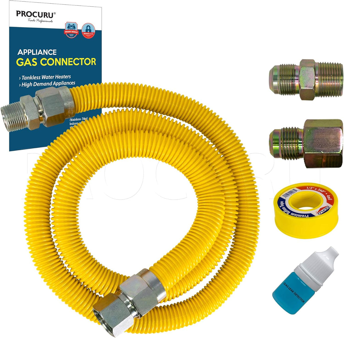 1 OD x 60 Long x 3/4 MIP x 3/4 FIP Gas Flex Line Connector Kit C150759