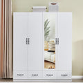 Gray Wood Armoire Wardrobe with 3 Drawers B2713
