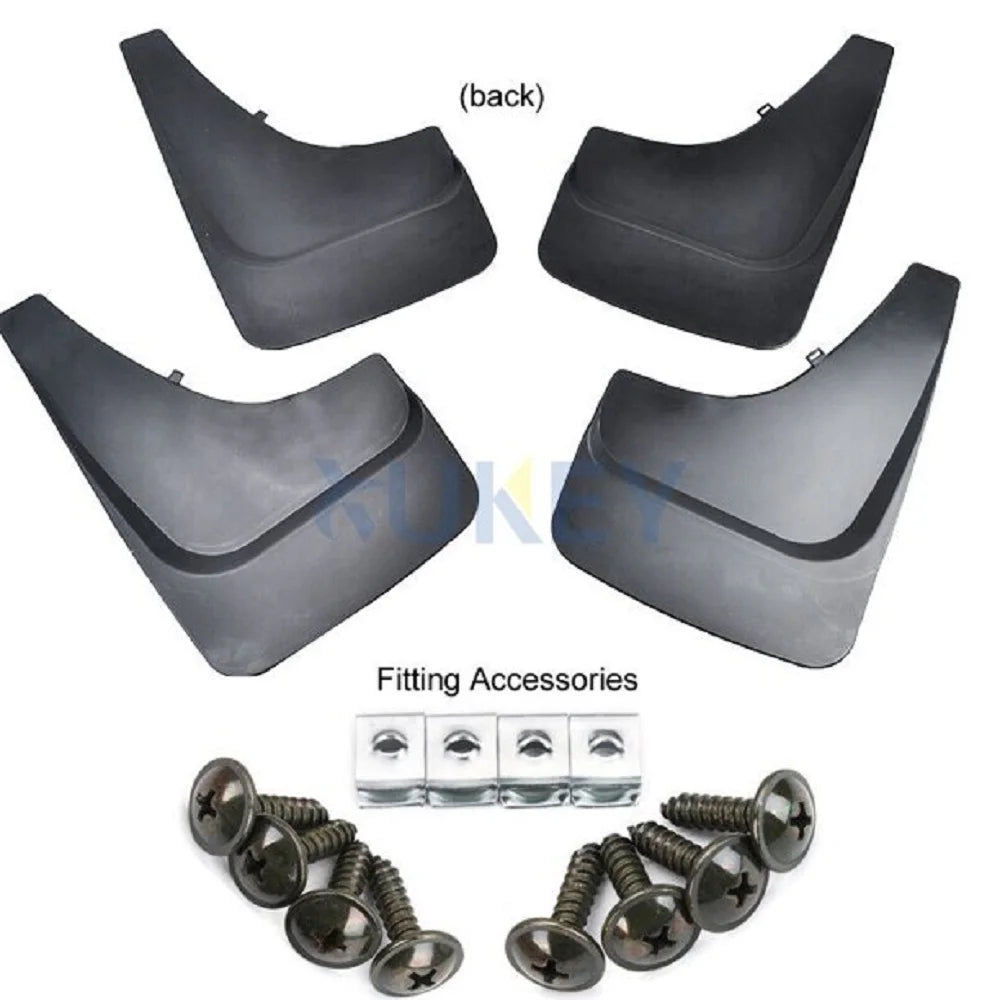 4pcs Universal Black Car Mud Flaps M8452