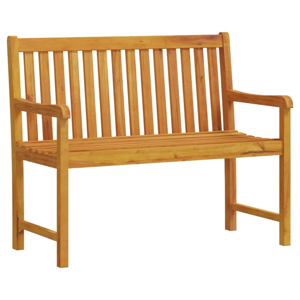 Golden acacia wood patio bench P18329