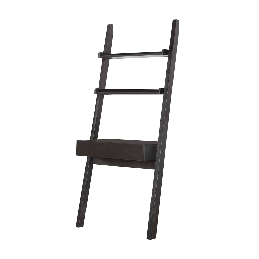 Cappuccino Ladder Desk with One Drawer Q981