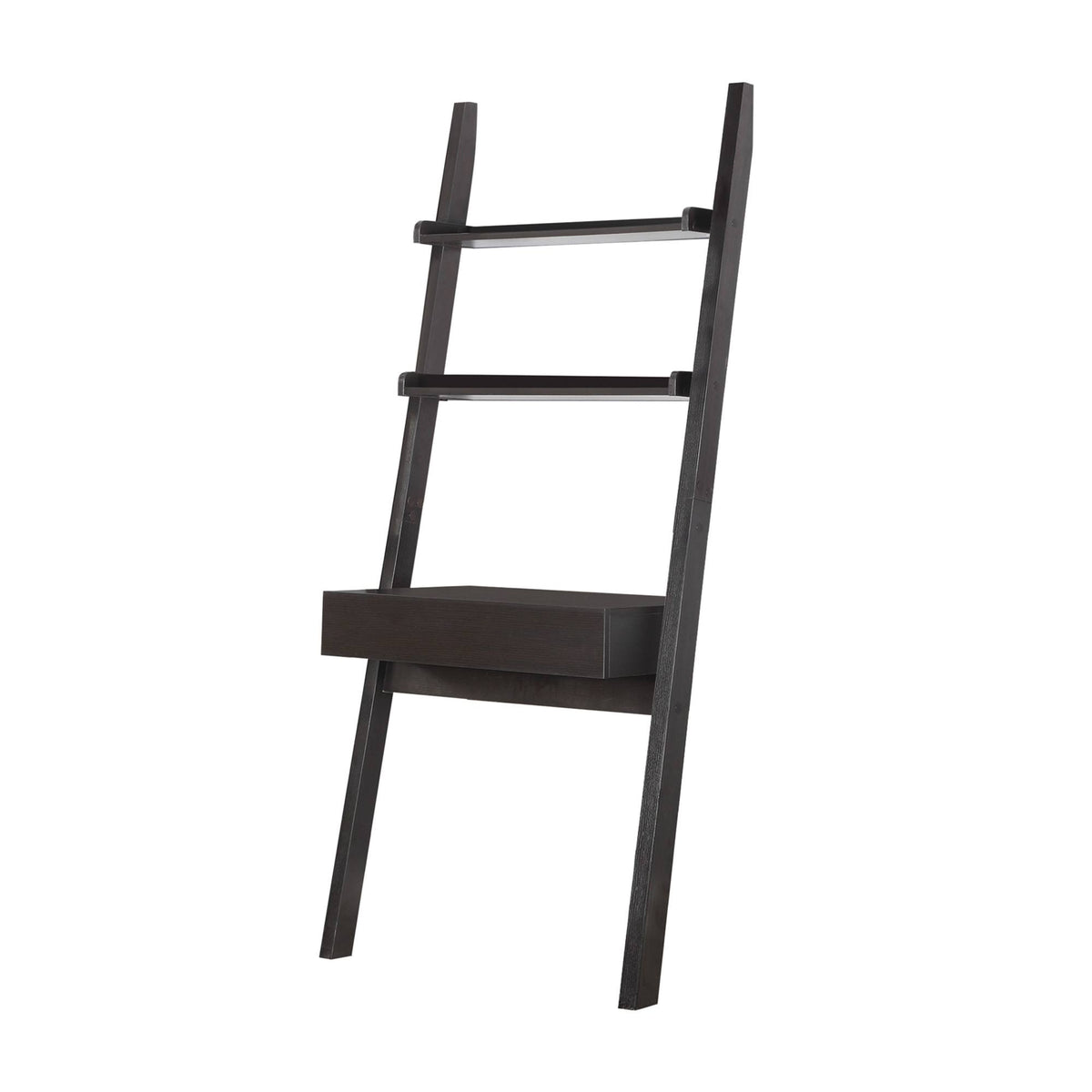 Cappuccino Ladder Desk with One Drawer Q981