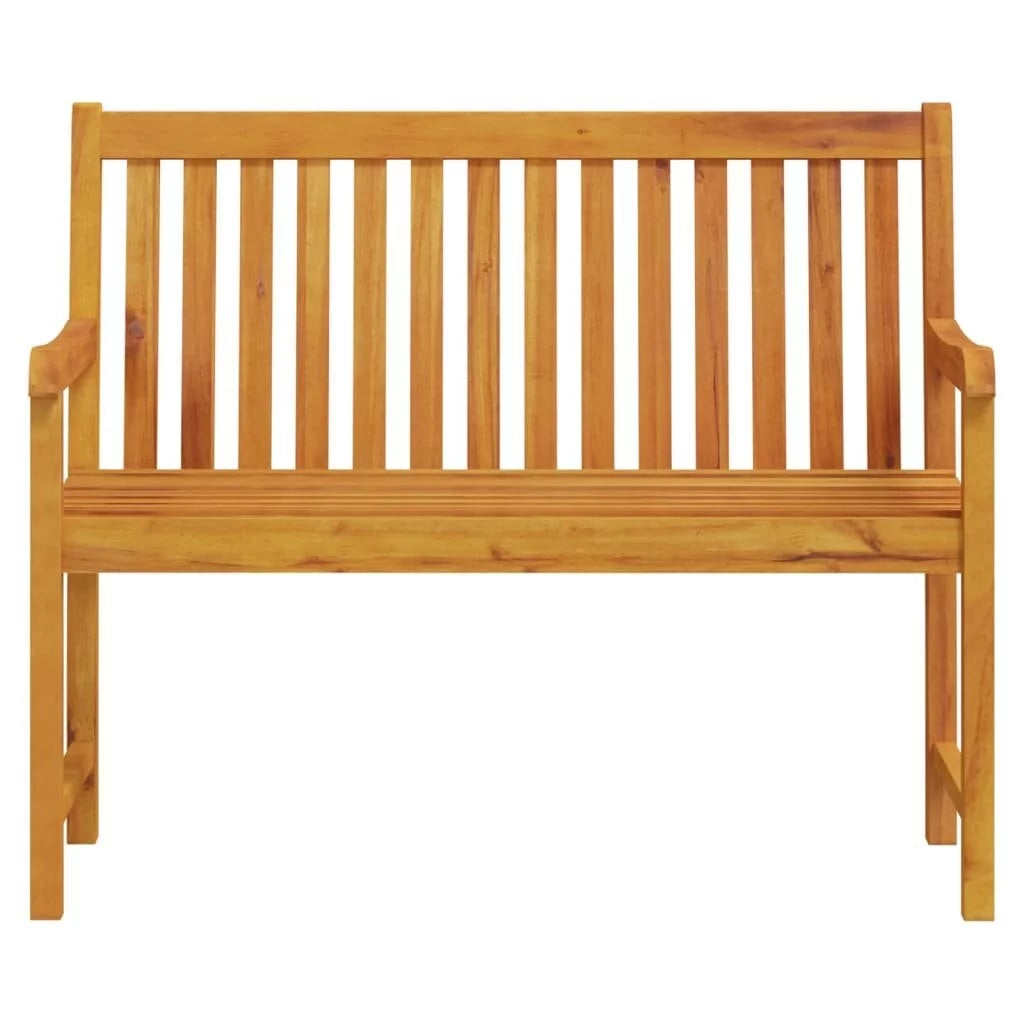 Golden acacia wood patio bench P18329