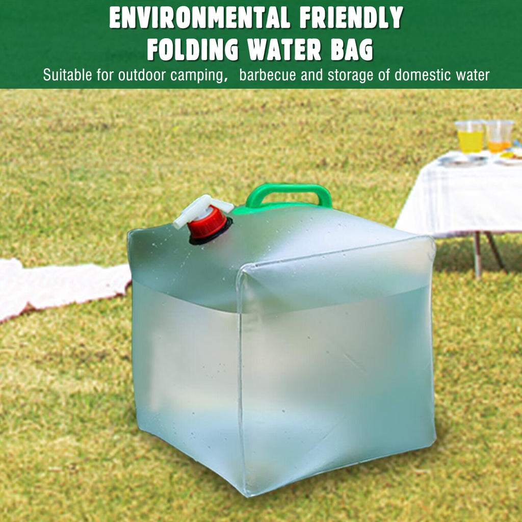 Collapsible Water Container With Spigot Camping Water Storage Jug J201656