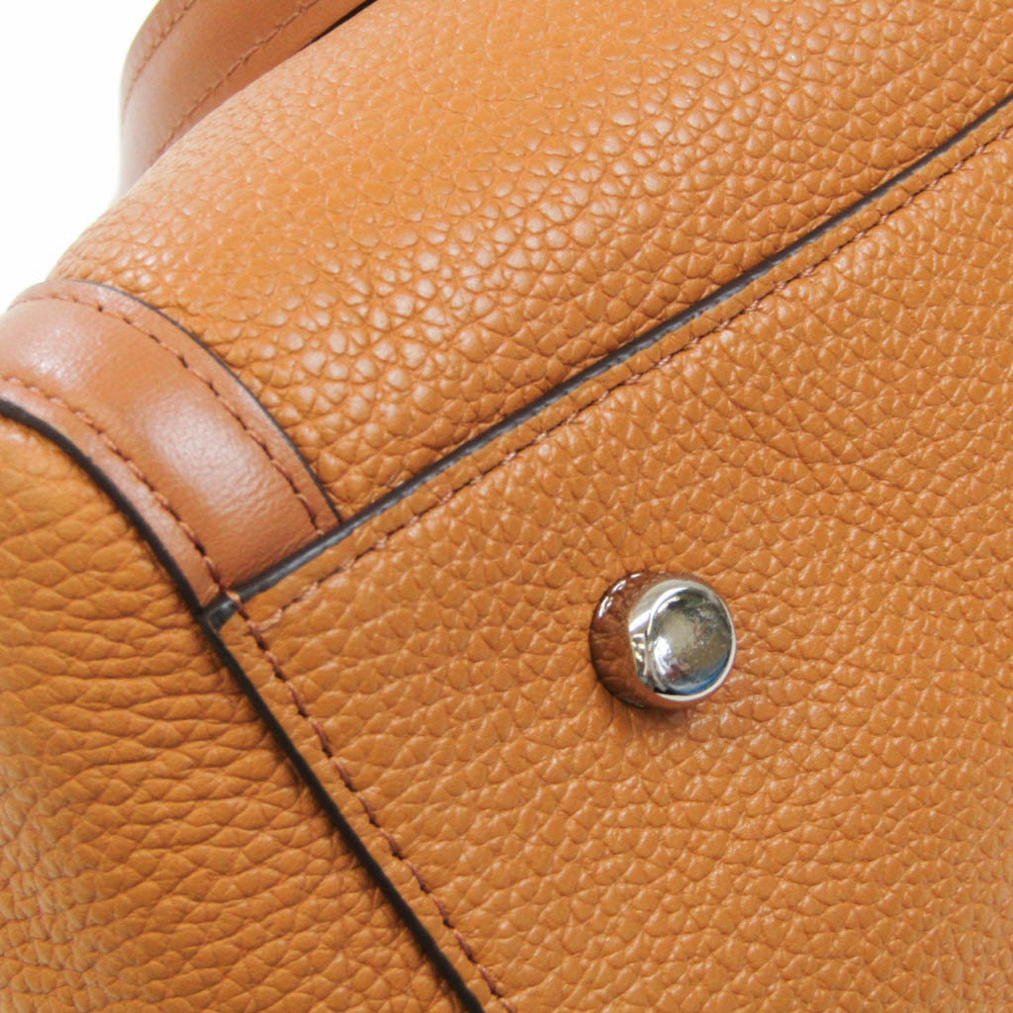 Leather Shoulder Bag Tote Bag Camel P133