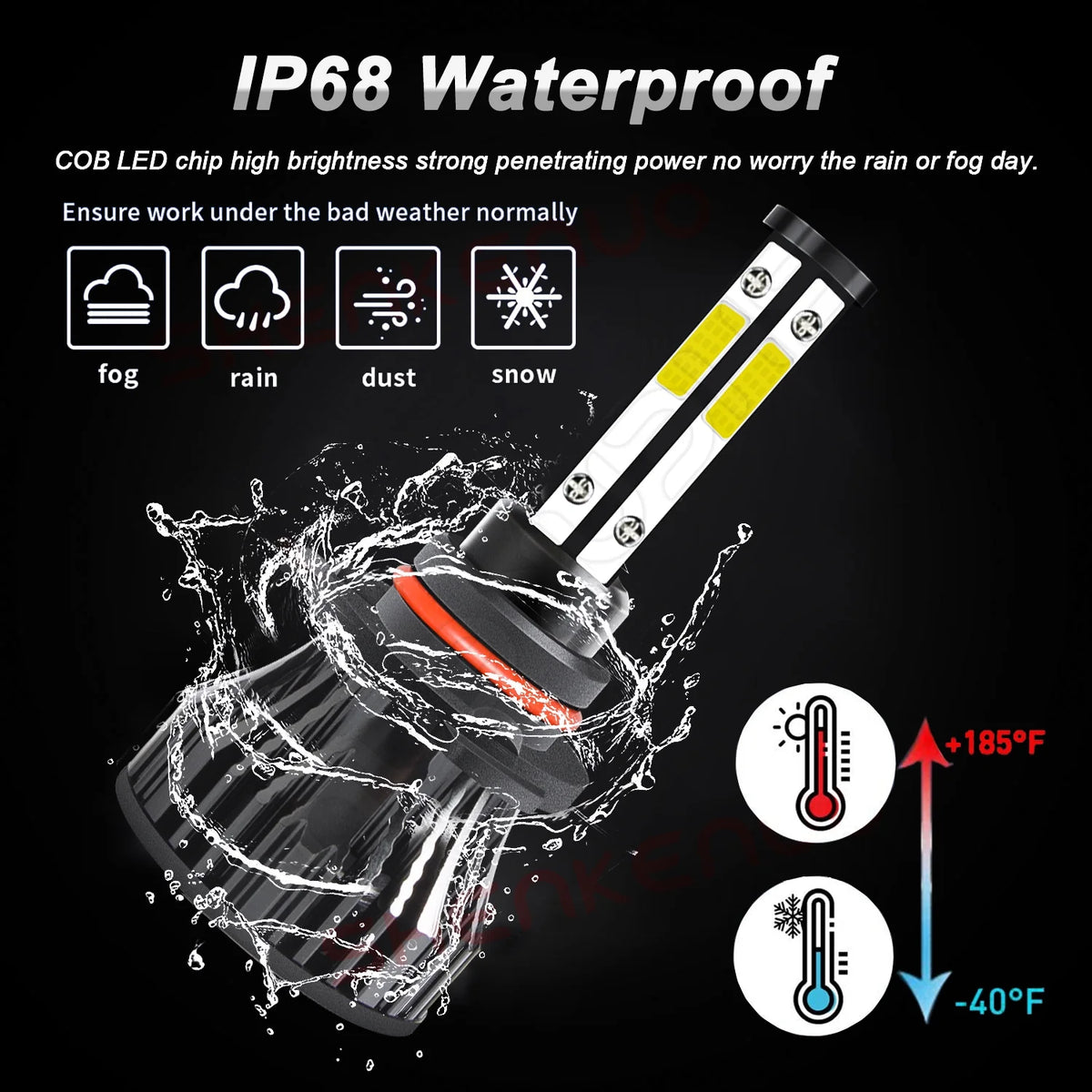 9005 H11 LED Headlight Bulbs 6x Bulbs Combo H292101